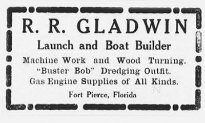 1906 ad appearing in the St. Lucie County Tribune