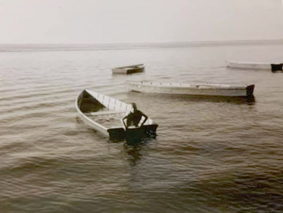 Johnson as a young boy on the Indian River 