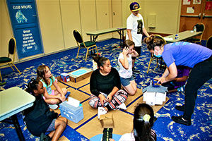 Youths at Boys and Girls Club Camp-A-Thon