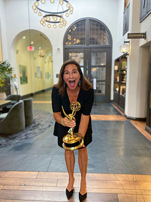 Pam Caragol won an Emmy